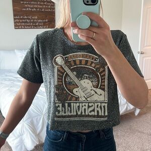 ALTAR’D state Sparkly Nashville crop top